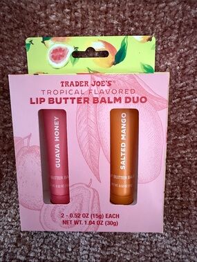 Trader Joe’s 2026 Summer Lip Butter Balm Duo — Guava Honey & Salted Mango